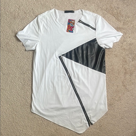 Other - Zippered asymmetrical and Black Men's Shirt